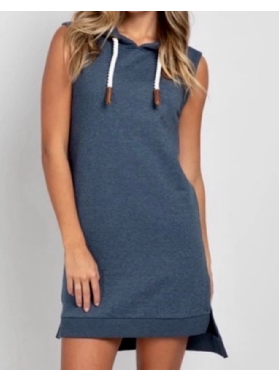 Wanakome Holt Sleeveless Hoodie Dress Size Small